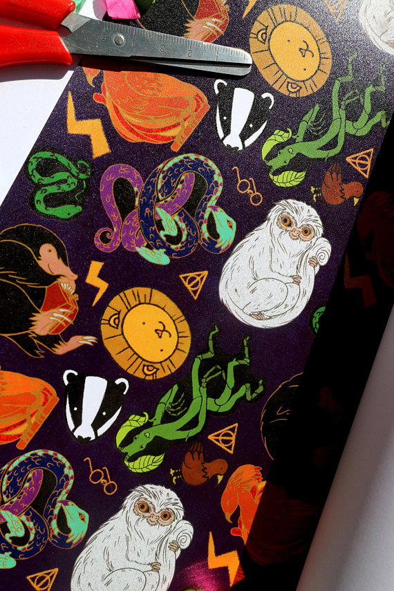 Harry Potter Wrapping Paper Christmas