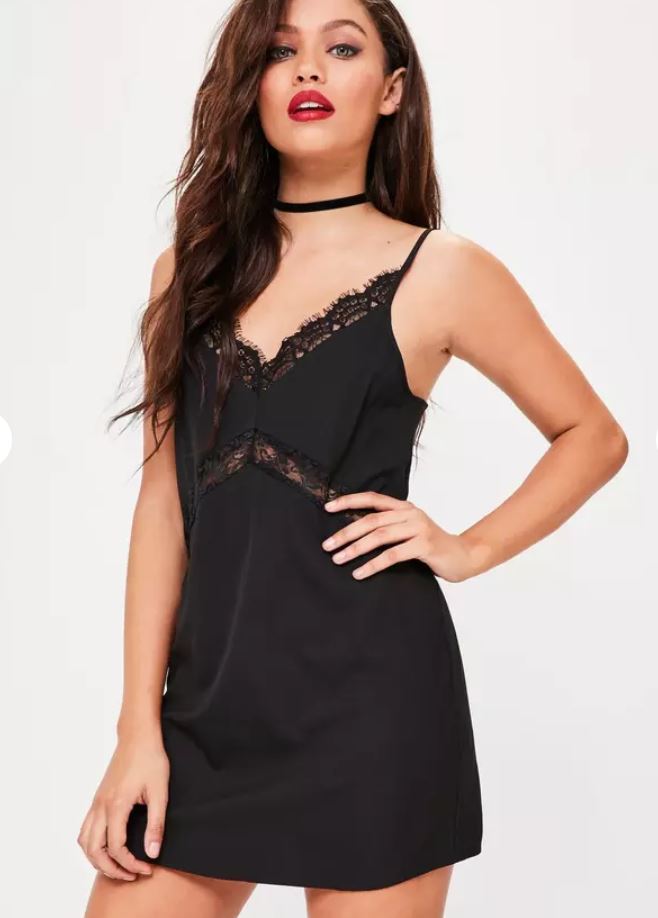 Marla Singer Fight Club Get The Look Black Silk Lace Cami Dress