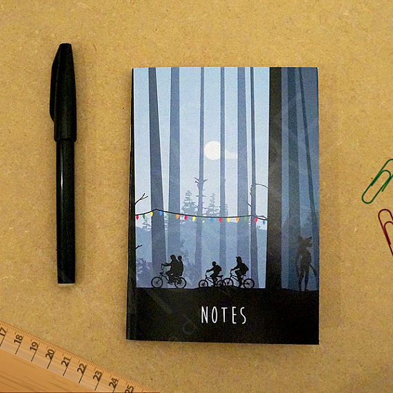 Stranger things notebook gift idea etsy