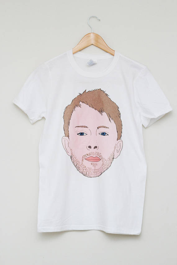 Thom Yorke Radiohead illustrated tshirt